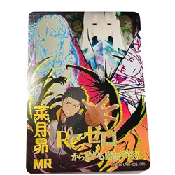 Legend Fire Anime Trading Card CCG Holo Foil Promo MR - ReZero Subaru - Image 1