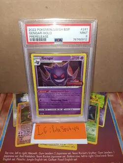 Pokemon 2022 Lost Origin Gengar Promo SWSH241 PSA 9 Mint - Image 1