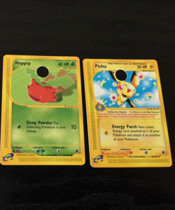 Pokemon E3 2002 Hole Punch Card Set - Expedition PICHU HOPPIP - Glossy - Image 1