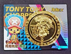 One Piece Tony Chopper MEX-001 Spinning Medallion Coin Spinner Thick Card - Image 1