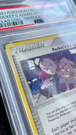 Pokemon Card PSA 10 GEM MT - ROCKET'S ADMIN (Holo) - 2021 Celebrations Classic - Image 2
