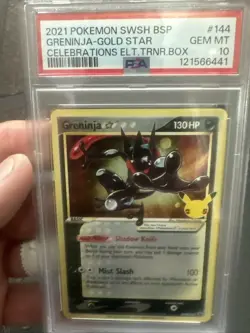Greninja Star 144 SWSH: Sword & Shield Promo Cards Holo PSA 10 25th Celebration - Image 1