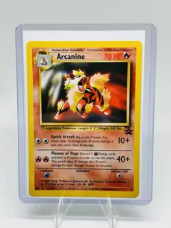 ARCANINE #6 Rare Non-Holo Black Star Promo Pokemon Card WOTC - Image 3