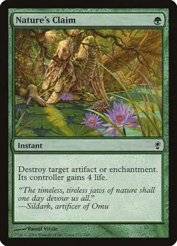 Magic The Gathering MTG NATURE'S CLAIM Conspiracy NM Near Mint - Image 1