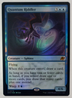 Foil Quantum Riddler (Heavy Play) [Edge of Eternities] MTG - Image 1