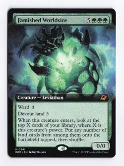 Famished Worldsire (Extended Art) 0341 (M) MTG Edge of Eternities (EOE) - Image 1