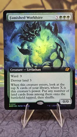 Famished Worldsire (Extended Art) 0341 (M) MTG Edge of Eternities (EOE) - Image 1