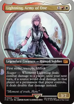 Magic the Gathering Lightning Army of One Borderless Final Fantasy 320 - Image 1