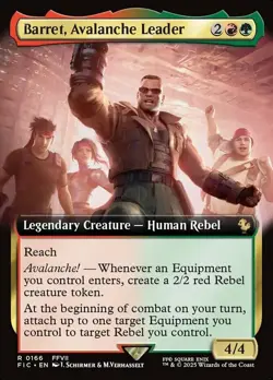 Barret, Avalanche Leader - Extended Art Light Play, English Magic the Gathering - Image 1