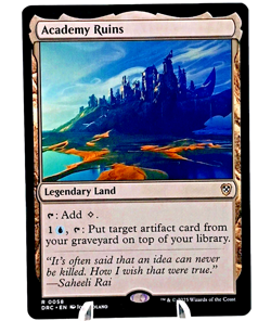 Academy Ruins 0058 DRC- Commander Aetherdrift DRC - Rare Land Reg - Magic MTG NM - Image 1