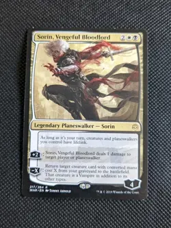 SORIN VENGEFUL BLOODLORD 1x Rare Magic War of the Spark MTG LP - Image 1