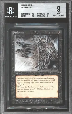 Magic MTG Legends Darkness BGS 9 (9.5, 8.5, 9.5, 9) NEAR MINT NM - Image 1