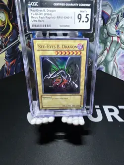 Red-Eyes Black Dragon CGC GEM MINT 10 RP01-EN011 Ultra Rare Retro Pack Yugioh - Image 2
