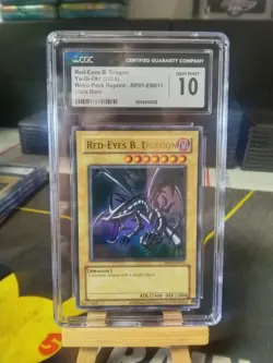 Red-Eyes Black Dragon CGC GEM MINT 10 RP01-EN011 Ultra Rare Retro Pack Yugioh - Image 1