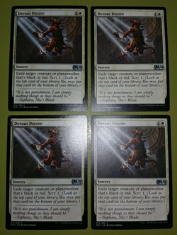 Devout Decree x4 Core Set 2020 M20 4x Playset Magic the Gathering MTG - Image 1