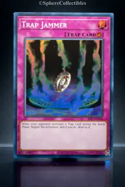 YU-GI-OH Trap Jammer IOC-EN110 Super Rare NM 25th Anniversary - Image 1