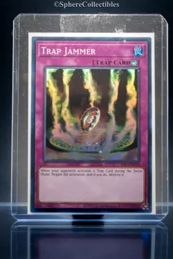 YU-GI-OH Trap Jammer IOC-EN110 Super Rare NM 25th Anniversary - Image 3