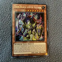 *** TOON BLACK LUSTER SOLDIER *** 1ST EDITION SECRET RARE BLCR-EN065 YUGIOH! NM! - Image 1