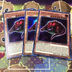 Yugioh Dark Alligator X3 Ultra GFP2-EN033 1st Ed NM Playset - Image 1