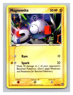 Magnemite #54/108 Power Keepers Pokemon Trading Card TCG Nintendo 2007 - Image 1