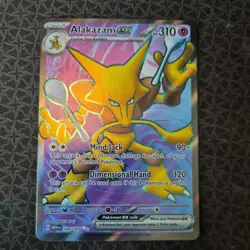 Alakazam ex 188/165 151 Pokemon Card Full Art Ultra Rare Scarlet And Violet - Image 1