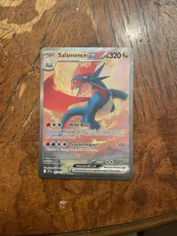 Pokemon TCG Salamence EX Dragon Card 187/159 Journey Together - Image 1