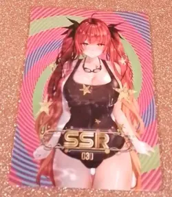 Goddess Story EXV 1 Doujin Waifu SSR Card 030 - Hololive Houshou Marine Swimsuit - Image 1