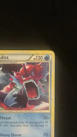 Pokemon Gyarados TCG Reverse Holo Rare Card Red HeartGold SoulSilver 123/123 - Image 2