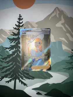 Lady 193/196 Pokemon Card SWSH Lost Origin Full Art Trainer Holo Ultra Rare NM - Image 1