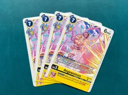 Angewomon EX6-022 Playset Infernal Ascension Digimon Card Game x4 - Image 1