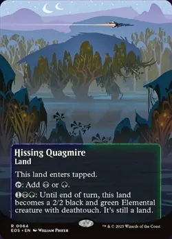 Near Mint, English - 1 x MTG Hissing Quagmire (0064) - Borderless Edge of Eterni - Image 1