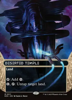 Near Mint, English - 1 x MTG Deserted Temple (0011) - Borderless Edge of Eternit - Image 1