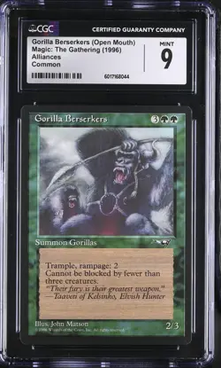 GORILLA BERSERKERS (Attacking) Alliances C CGC 9 MTG [Nostalgium] - Image 1