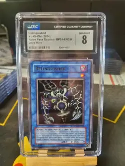 CGC 8 2024 Yugioh Relinquished RP01-EN054 Ultra Rare REPRINT - Image 1