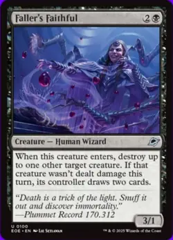 Near Mint, English - 4 x MTG Faller's Faithful - Foil Edge of Eternities - Image 1