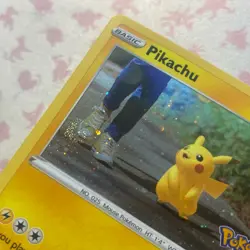 Pokemon TCG Pikachu 027/078 Pokemon GO Set Cosmos Holo Promo - Image 4