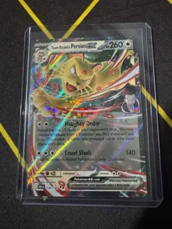 Team Rocket's Persian ex Pokemon TCG Destined Rivals 150/182 Double Rare NM - Image 1