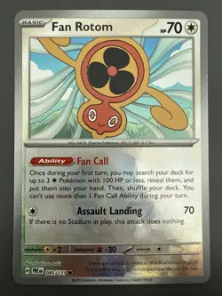 Fan Rotom (Poke Ball Pattern) 085/131 Prismatic Evolutions Holo Pokemon TCG -NM - Image 1