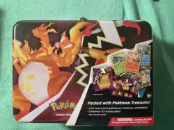 Pokemon TCG Charizard Treasures Lunch Box Tin NEW - Image 1
