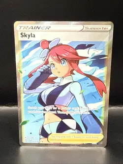 Pokemon Skyla Full Art Trainer Ultra Rare Shining Fates Pokemon 072/072 - Image 2