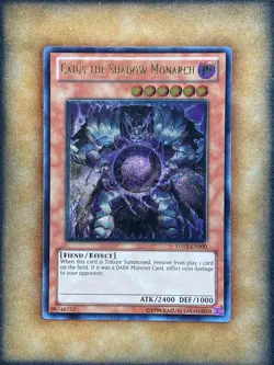 Yugioh Caius the Shadow Monarch TU03-EN000 Ultimate Rare English NM - Image 1
