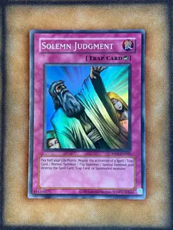 Yugioh Solemn Judgment RP01-EN045 Super Rare 2024 Print NM - Image 1
