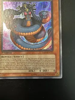 YuGiOh Vennominaga Deity Poisonous Snakes TAEV-EN013 1st Edition Secret Rare NM - Image 5