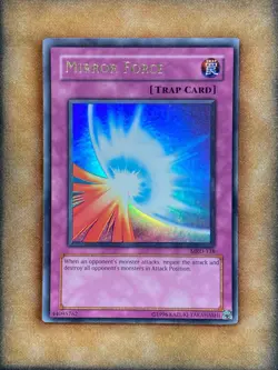 Yugioh Mirror Force MRD-138 Ultra Rare Original Print MP - Image 1