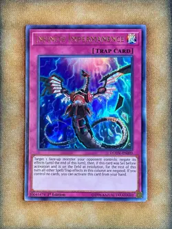 Yugioh Infinite Impermanence DUOV-EN099 Ultra Rare 1st Ed NM - Image 1