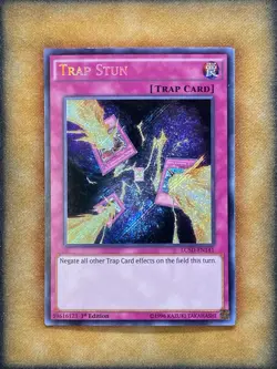 Yugioh Trap Stun LC5D-EN141 Secret Rare 1st Ed NM - Image 1