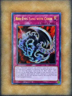 Yugioh Red-Eyes Fang with Chain LDS1-EN021 Secret Rare Limited Edition NM - Image 1