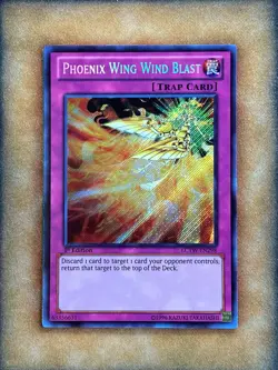 Yugioh Phoenix Wing Wind Blast LCYW-EN298 Secret Rare 1st Ed NM - Image 1