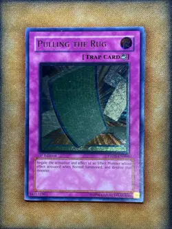 Yugioh Pulling The Rug STON-EN060 Ultimate Rare 1st Ed NM - Image 1
