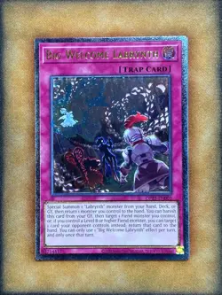 Yugioh Big Welcome Labrynth OP23-EN003 Ultimate Rare NM - Image 1